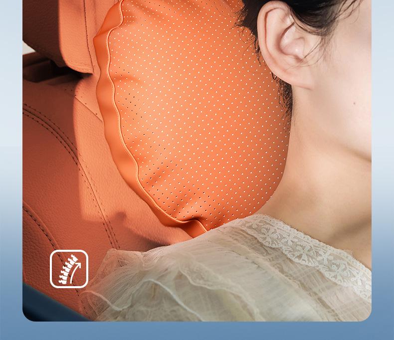 Ideal i8 Headrest & Lumbar Support Pillow - Essential Neck & Back Protection for Car Interiors