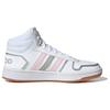 Adidas Neo Hoops 2.0 Mid Round Toe Synthetic Leather Non-Slip Wear-Resistant Lightweight Mid-Top Basketball Shoes Women Sneakers FY6020