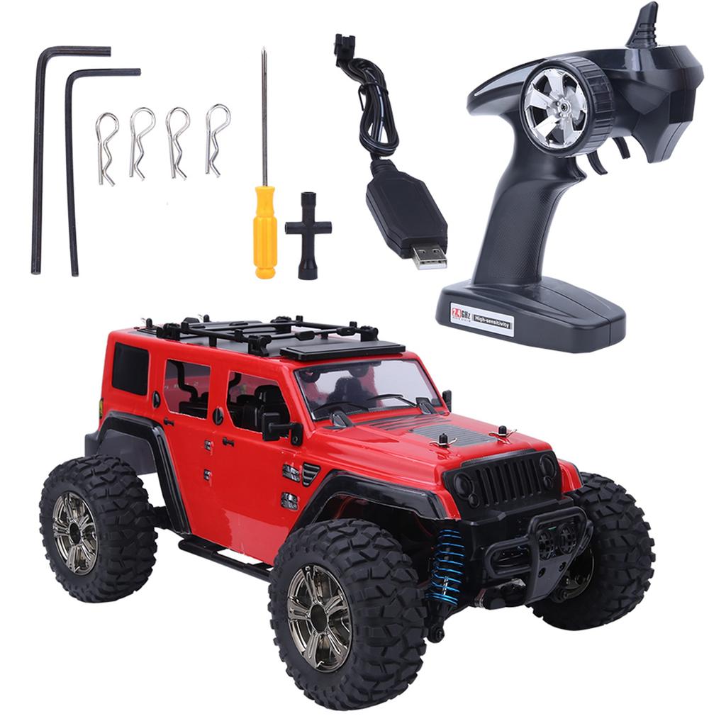 BG1521 1:14 Four Wheel Drive 2.4G 35Km H High Speed Off Road Remote Control Model Car(Red )