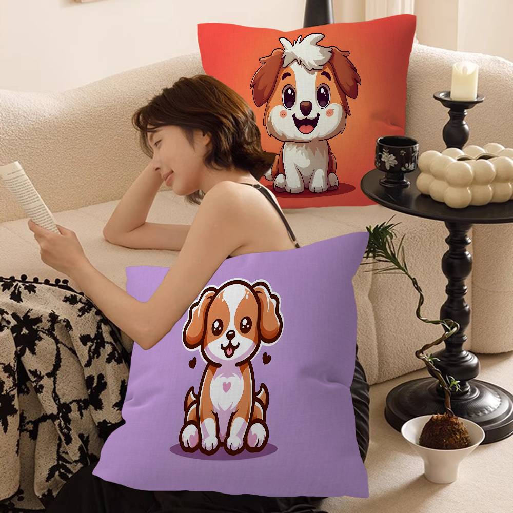 Cute Dog Pillow Anime Pillow Sofa Bed Head Pillow Cover Cushion Cover 45x45 cm Fashion