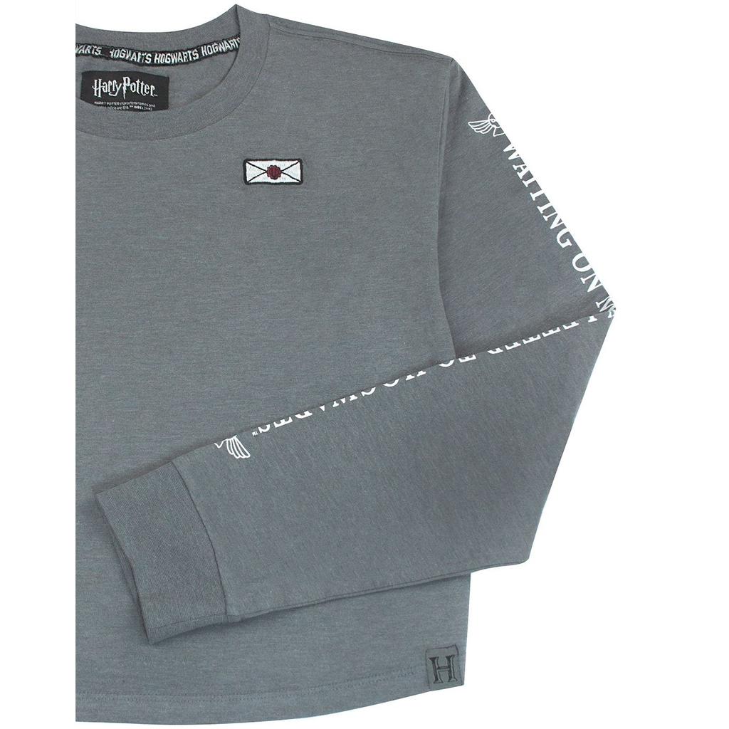 HARRY POTTER Womens/Ladies Waiting On My Letter Cropped Sweatshirt