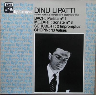 Płyta LP DINU LIPATTI - Ostatni Recital, Besançon 16 września 2909711 LA VOIX DE SON  1986 Francja Klasyczna Używana