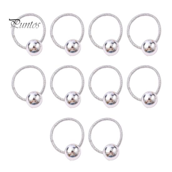 Non-damaging Hair Elastic Rope 10Pcs Super Soft Fabric Heart-Shaped DIY Hairstyle Accessories Ties Holiday Decorations