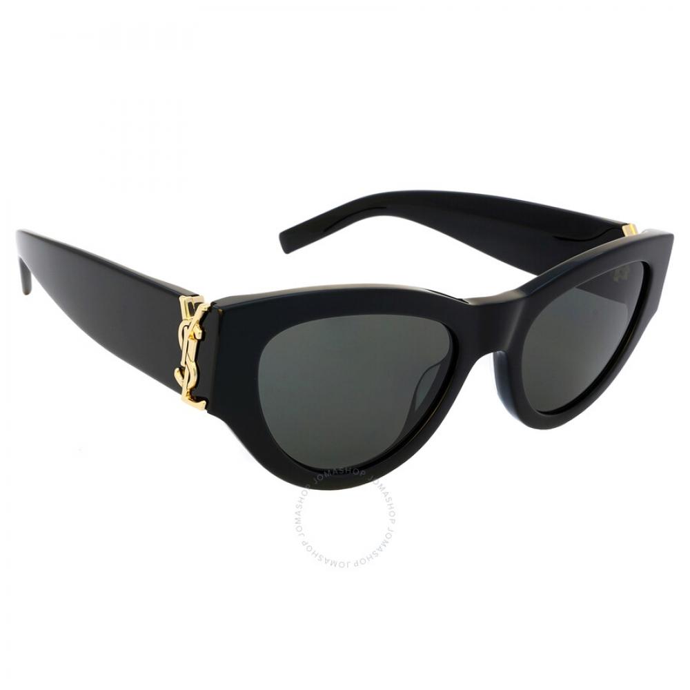 Saint Laurent Grey Cat Eye Ladies Sunglasses Sl M94 001 53