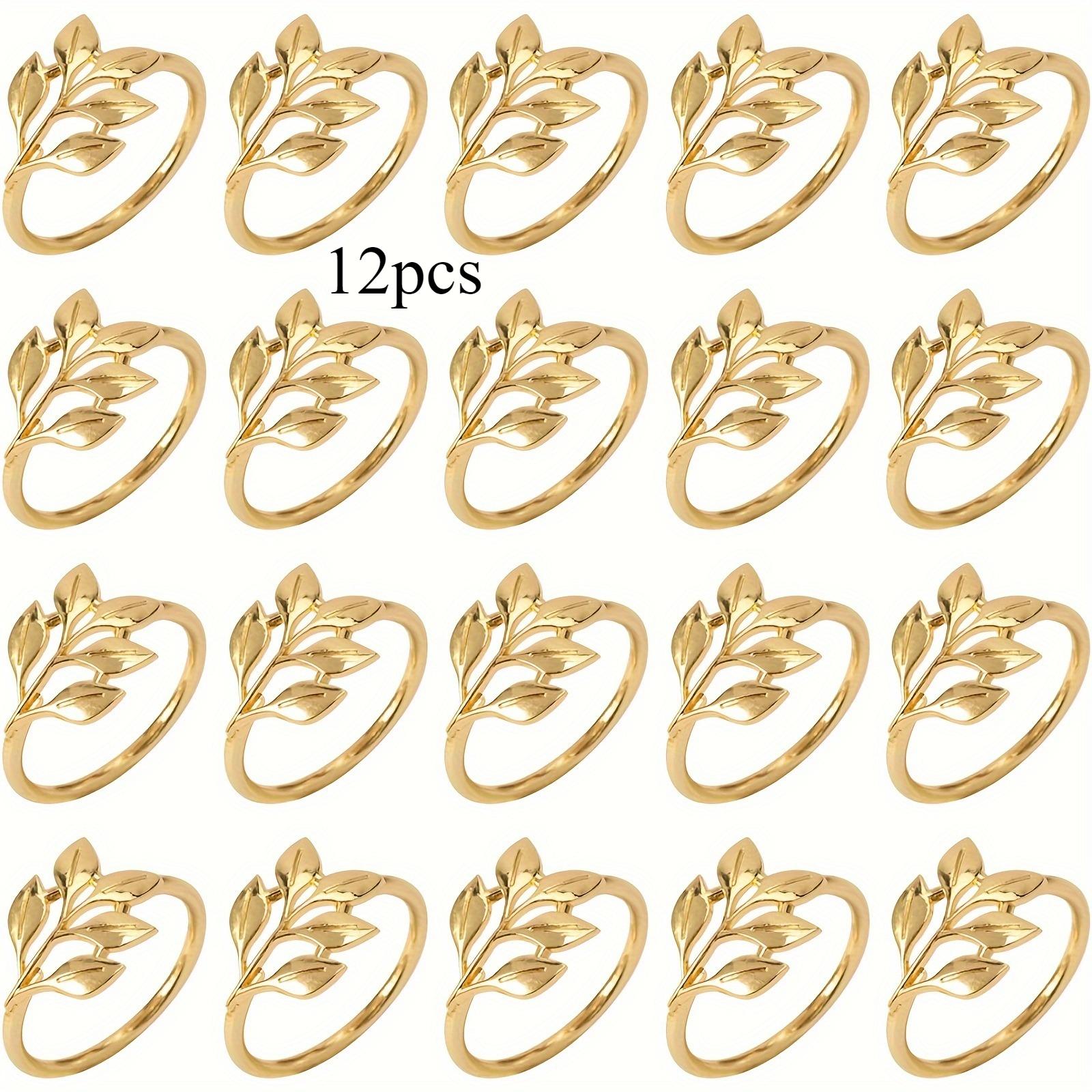 

Elegant Napkin Rings - Durable Zinc Alloy, Heat & Cold Resistant with Smooth Edges for Weddings, Parties, and Special Events