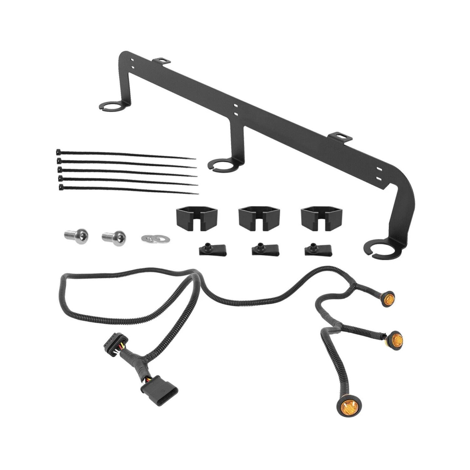 

Plug & Play Waterproof LED Light Bar Kit for 2007-2018 Jeep Wrangler JK 2-Door/Unlimited 4-Door (JK) чёрный