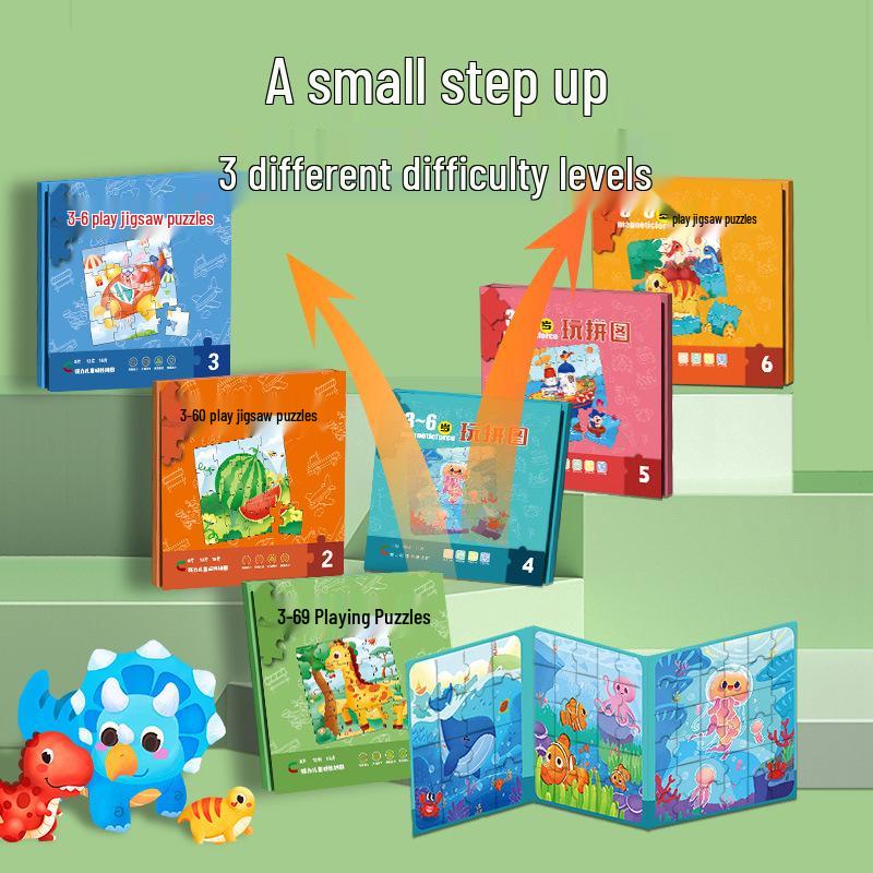 Advanced Magnetic Puzzle Toy for Boys, Ages 3-6: Early Education Jigsaw