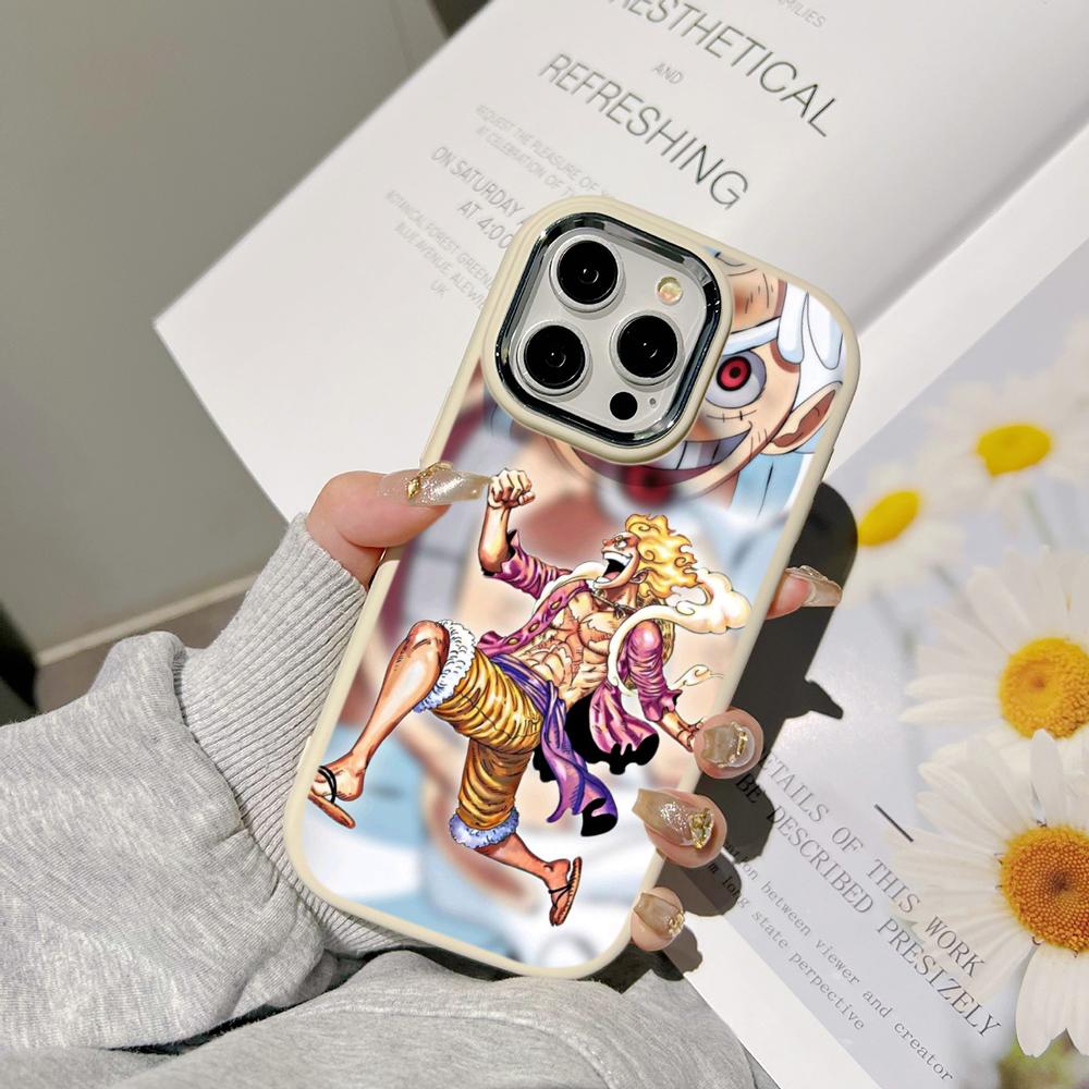 Ae92 One Piece Luffy Gear 5 Phone Cases for Samsung A13 A32 A53 A04 A54 S23 S24 Ultra Infinix Hot 40 Huawei P30 Pro Metal Camera Protective Back Cover