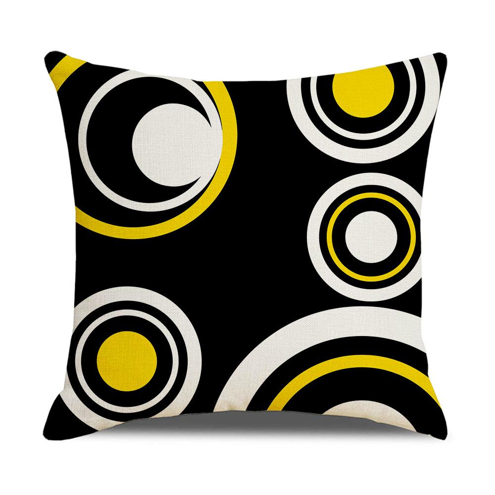 Modern Simple Nordic Ins Style Linen Pillow Case Sofa Pillow Case Home Supplies Contrast Color Pillow Case