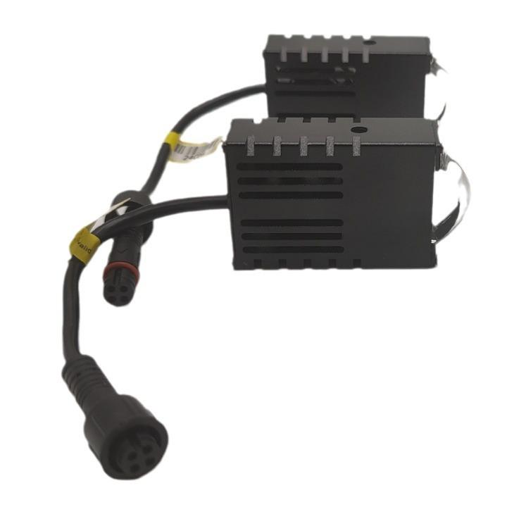 Grille Light Car Middle Net Light Led Car Middle Net Two-Color Spotlight Motorcycle Led Spotlight Car Led Headlight