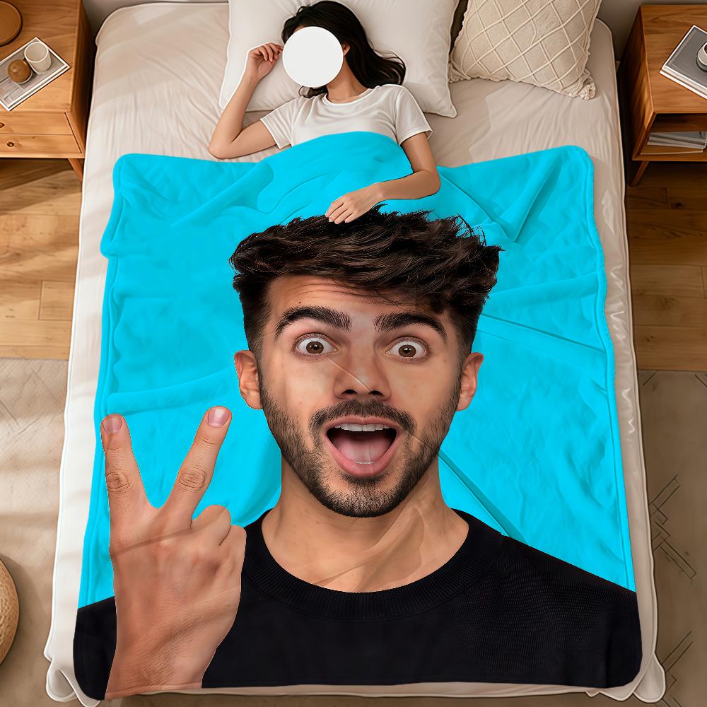 

funny fashion musician F-Fede V-Vigevani soft warm plush blanket dorm sofa living room pet hogar bedroom gift nap home Flannel 75x90cm