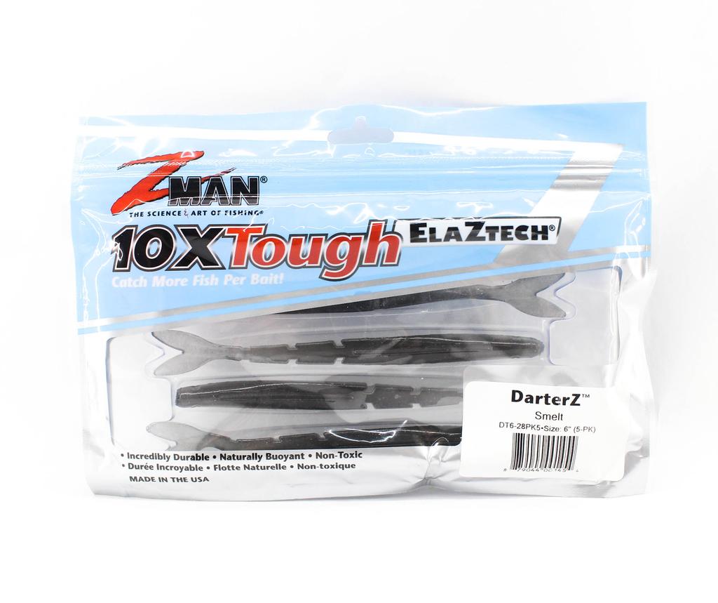 Zman Soft Lure DarterZ 6 Inch 5/Pack Smelt (1454)