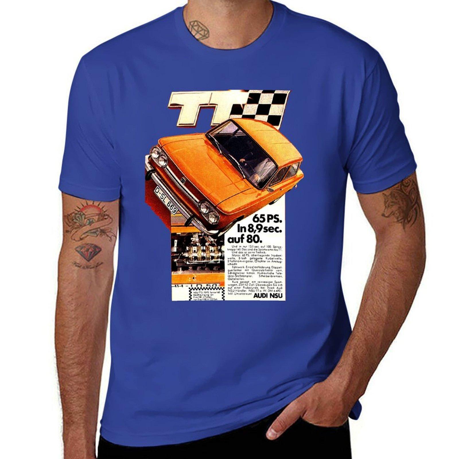 

NSU PRINZ TT - ADVERT T-Shirt oversized summer clothes blanks t shirts for men cotton 4XL