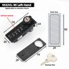 Durable 4-Digit Mechanical Combination Cabinet Lock Black Bright Chrome Plated ANSI Grade 3 Backup Key Code File Cabinet Drawer