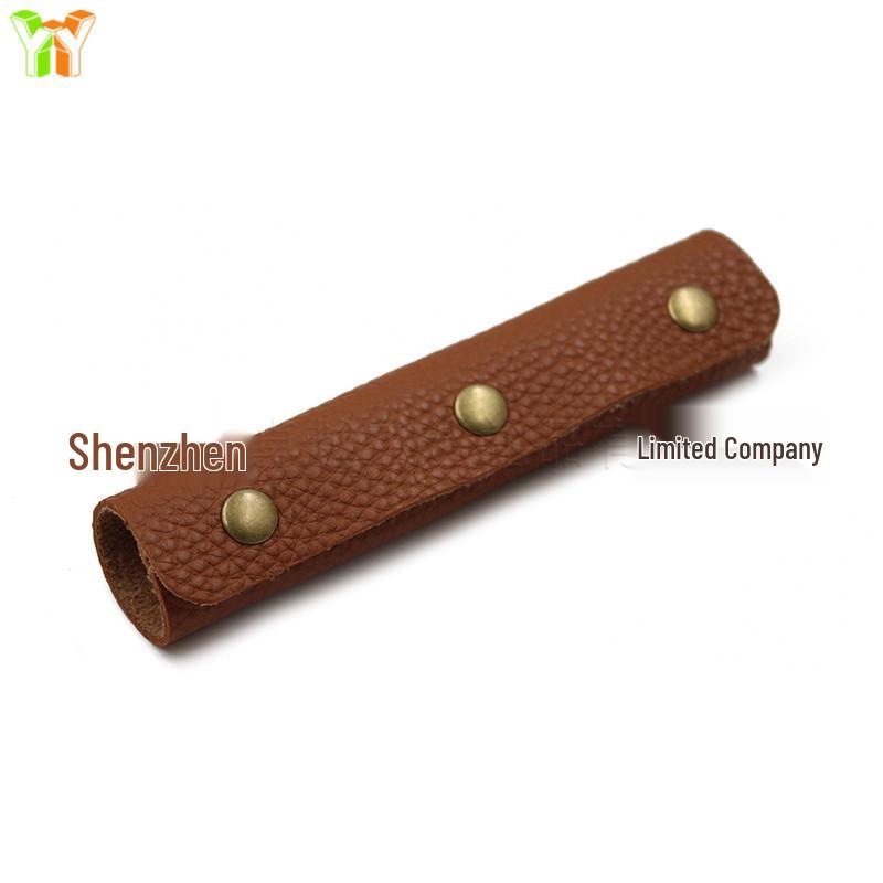 Spot PU Leather Handbag Handle, Anti-Choke Sleeve, Detachable Three-Buckle Accessory.