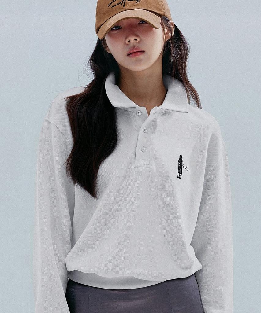 ANNEHEARTS Color Block Pk Sweatshirt_Ivory