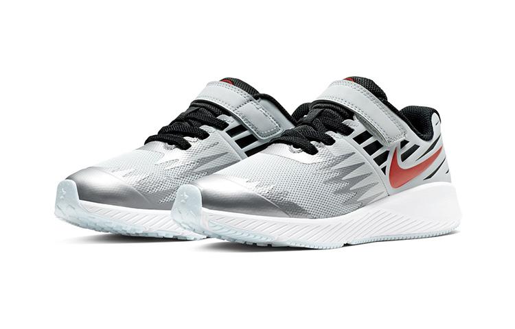 Nike Star Runner SD Round Tip Hook and Loop Leather Slip Resistant Cushioning Abrasion Resistant Low top BQ8843-001