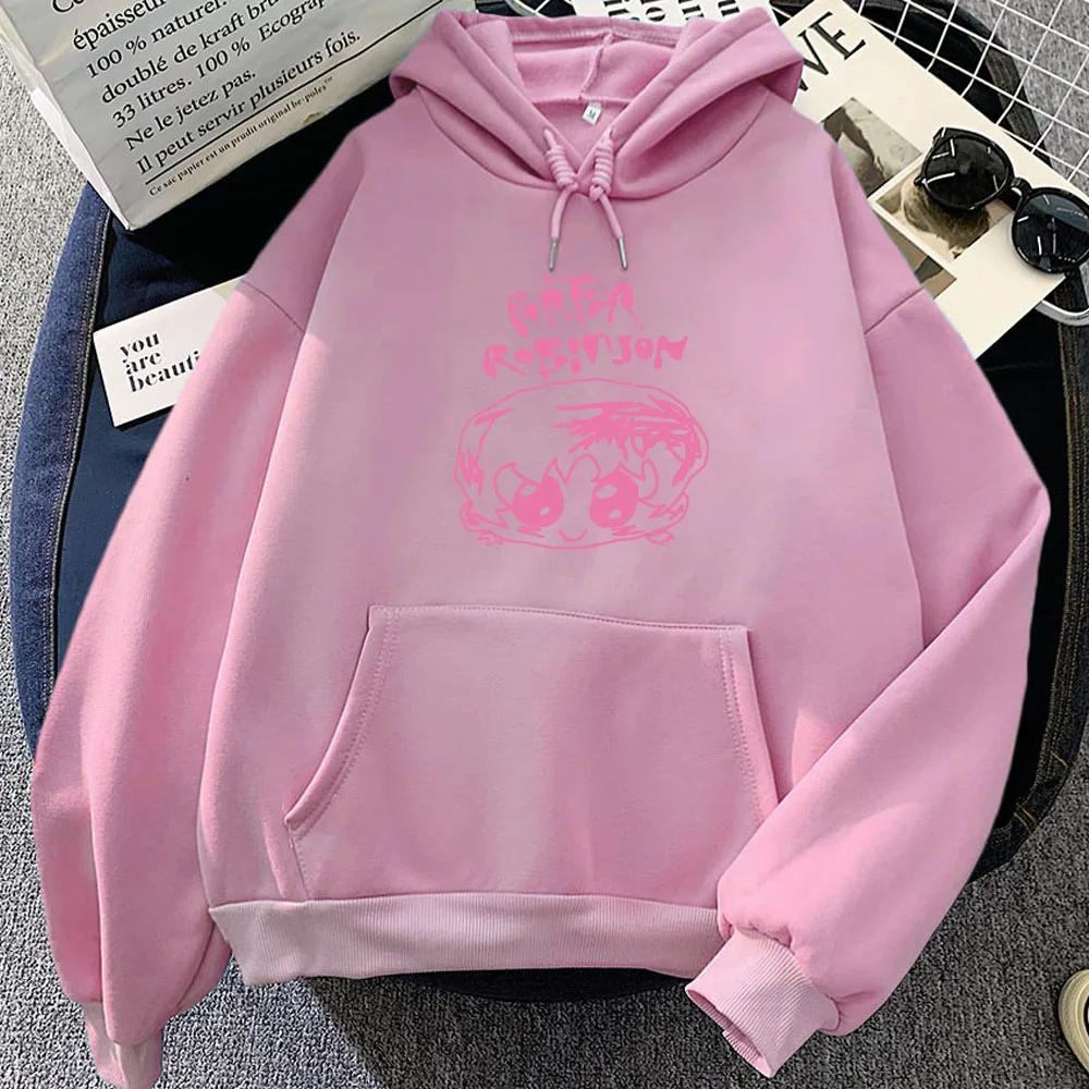 Women Clothing 2024/2025 Smile World Tour Hoody Porter Robinson Cartoon Printing Hoodies Sudaderas Para Mujer Kawaii Graphic Top
