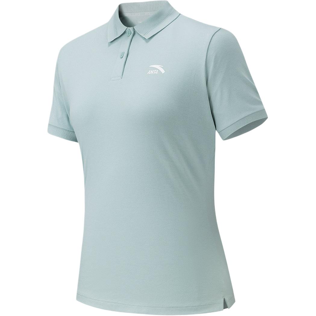 Anta Simple Fashion Casual Versatile Breathable Sports Polo Shirt Women tops 162628113-3 XS