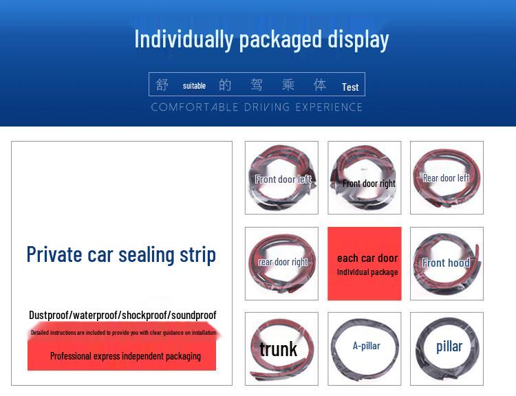 Dongfeng Fengshen AX5 Car Door Seal Strip - Noise & Dust Reduction