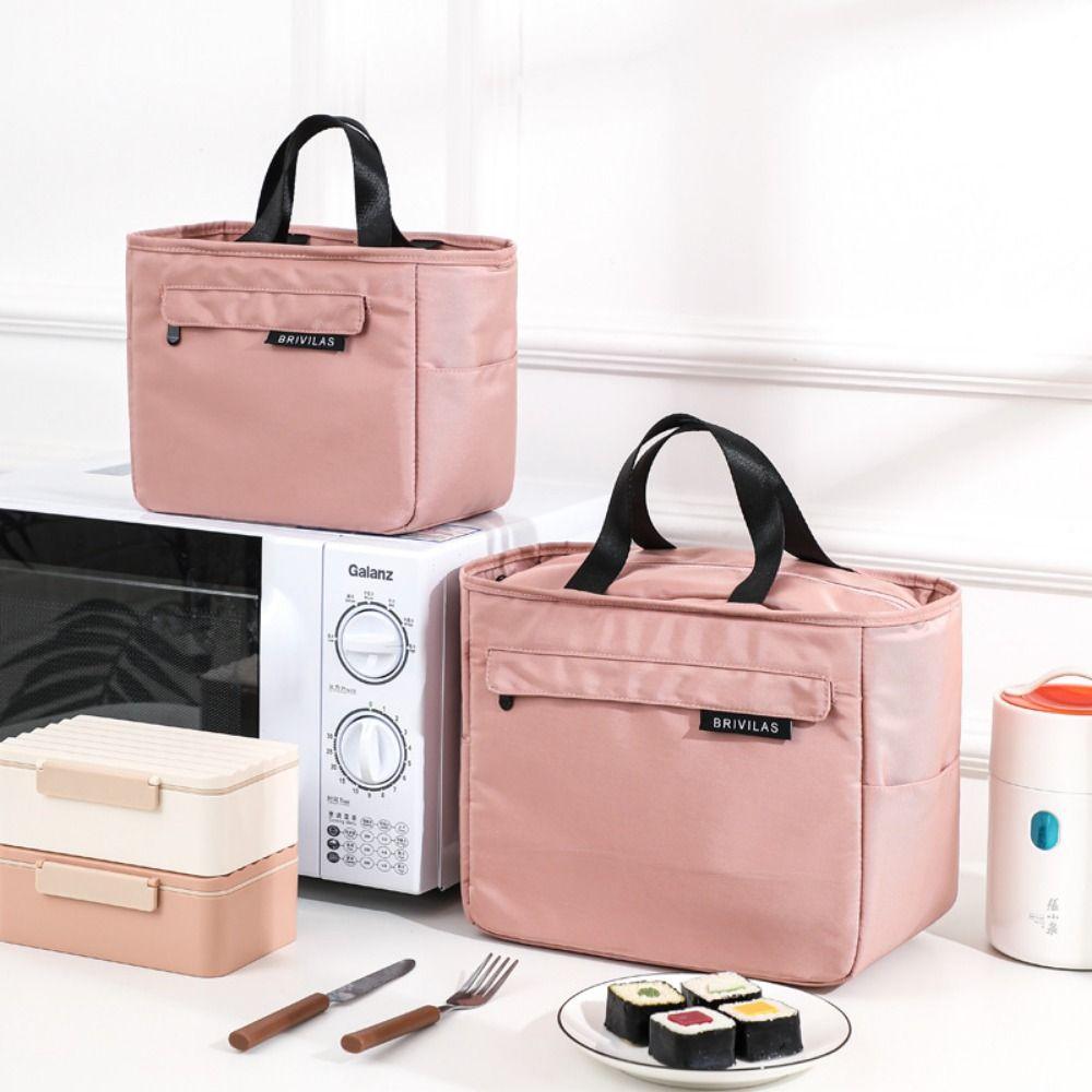 Thickened Insulated Bag Oxford Cloth Meal Bag Colorful Lunch Bag  Picnic