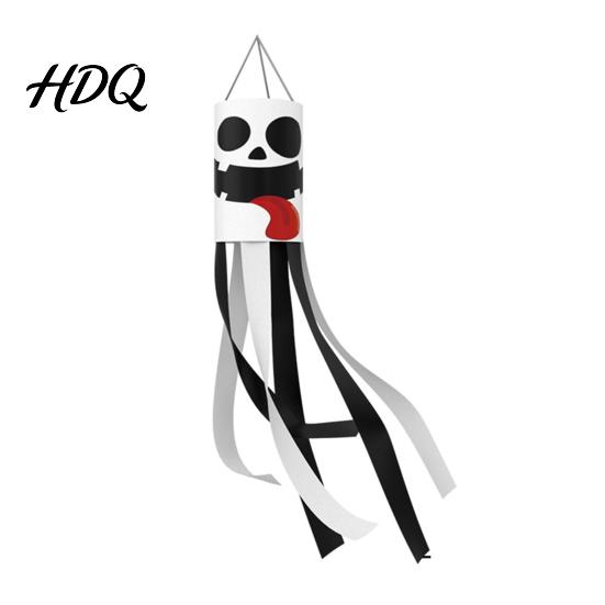 Festive Halloween Banner 39 Inch Windsock Flag Cartoon Ghost Flag Windsock Waterproof Hanging Door Decoration Ornament