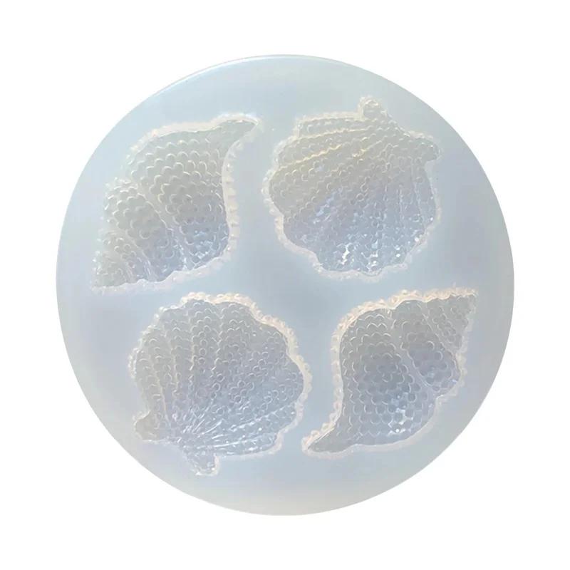 DIY Candle Silicone Mould Handmade 3D Ocean Shell Shape Aromatherapy Candle Making Supplies Mould Craft Gypsum Resin Mould