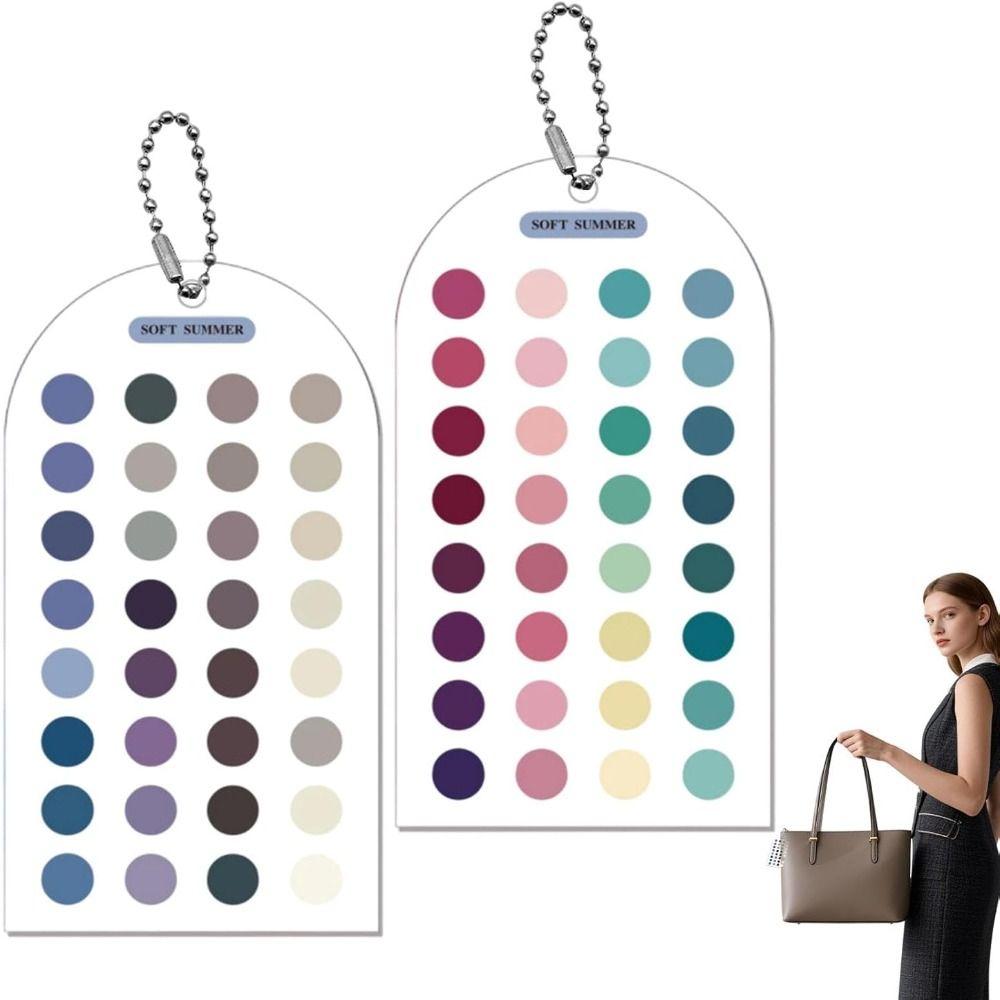 Double-sided Color Palette Cards Color Analysis Summer Color Cards  Personal Color Analysis