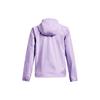 Under Armour Solid Color Logo Print Zip-Up Hooded Jacket Women Outerwear Nebula-Purple 1374645-515