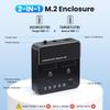Dual-Bay NVMe M.2 SSD Enclosure with Clone and Read Functionality
