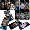 Phone Cover for Apple iPhone 17 16 15 11 Pro XS Max XR 6 7 8 Plus + SE 2020 5 16E Case Tiger Animal Casing