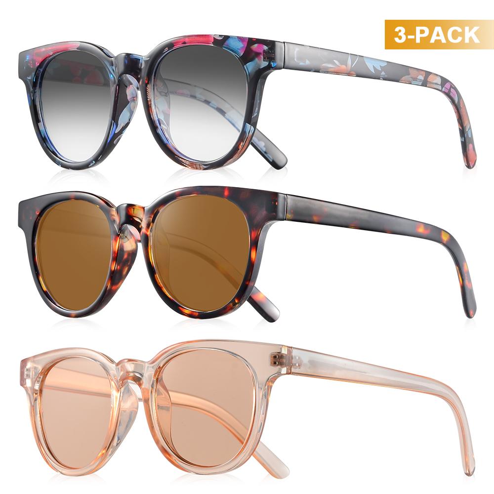 

CRIXALIS 3 шт. Ретро круглые солнцезащитные очки для женщин Модный тренд Спорт на открытом воздухе Пляжные солнцезащитные очки Женские очки для вождения UV400 other