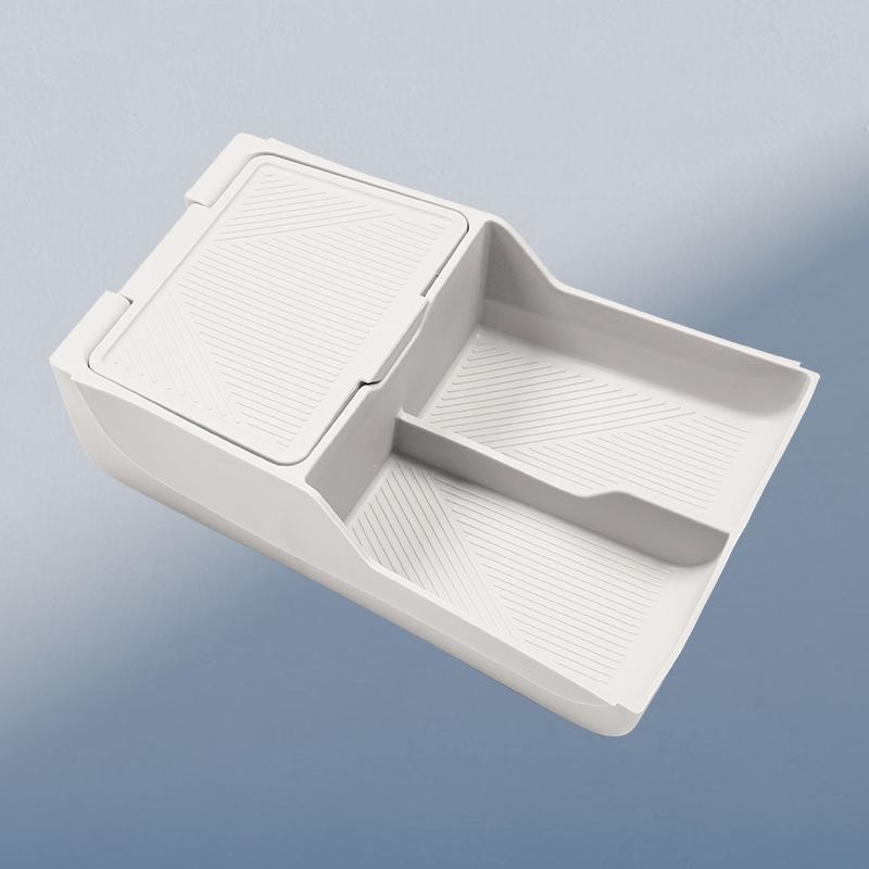 For Lynk & Co 08 2026 Car Central Control Lower Storage Box Original Car Color Silicone Protective Pads Car Interior Accessories