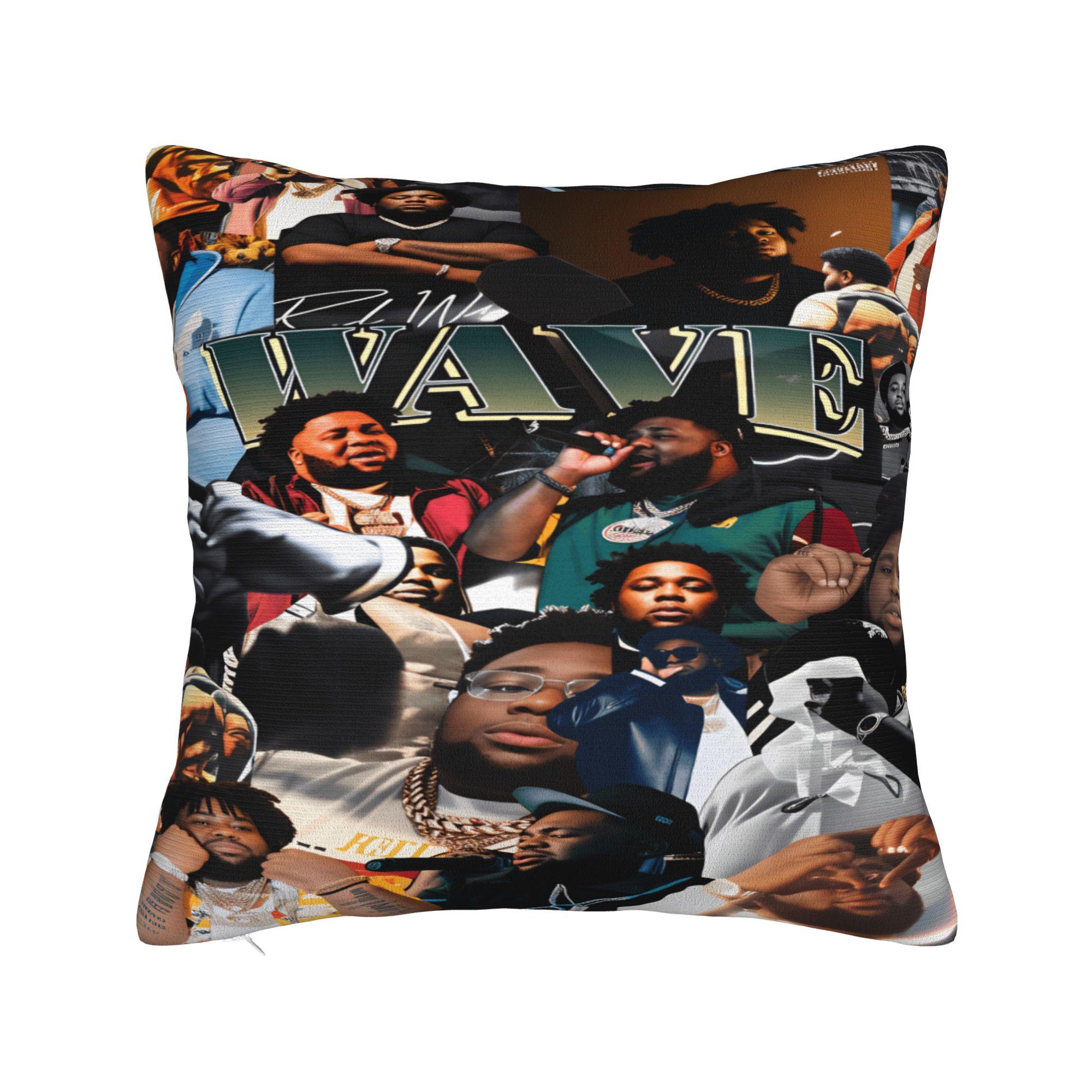 Rapper R-Rod Wave Pillow Case  Funny Pillow Cover Square Pillowcases For Sofa Home Decoration 12x12Inch