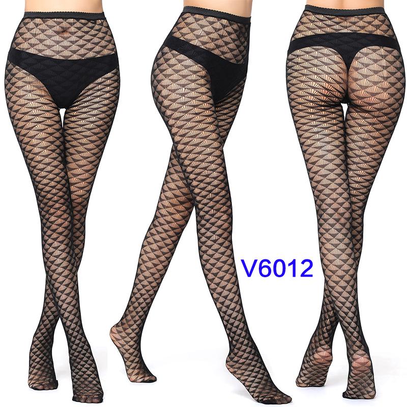 Frauen Jacquard Strumpfhosen Fischernetz Strümpfe Elastische Spandex Spitze Socken Atmungsaktive Seide