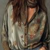 Retro-Leopardenmuster-Damenhemd, trendige Frühlingsbluse mit exklusivem Stil
