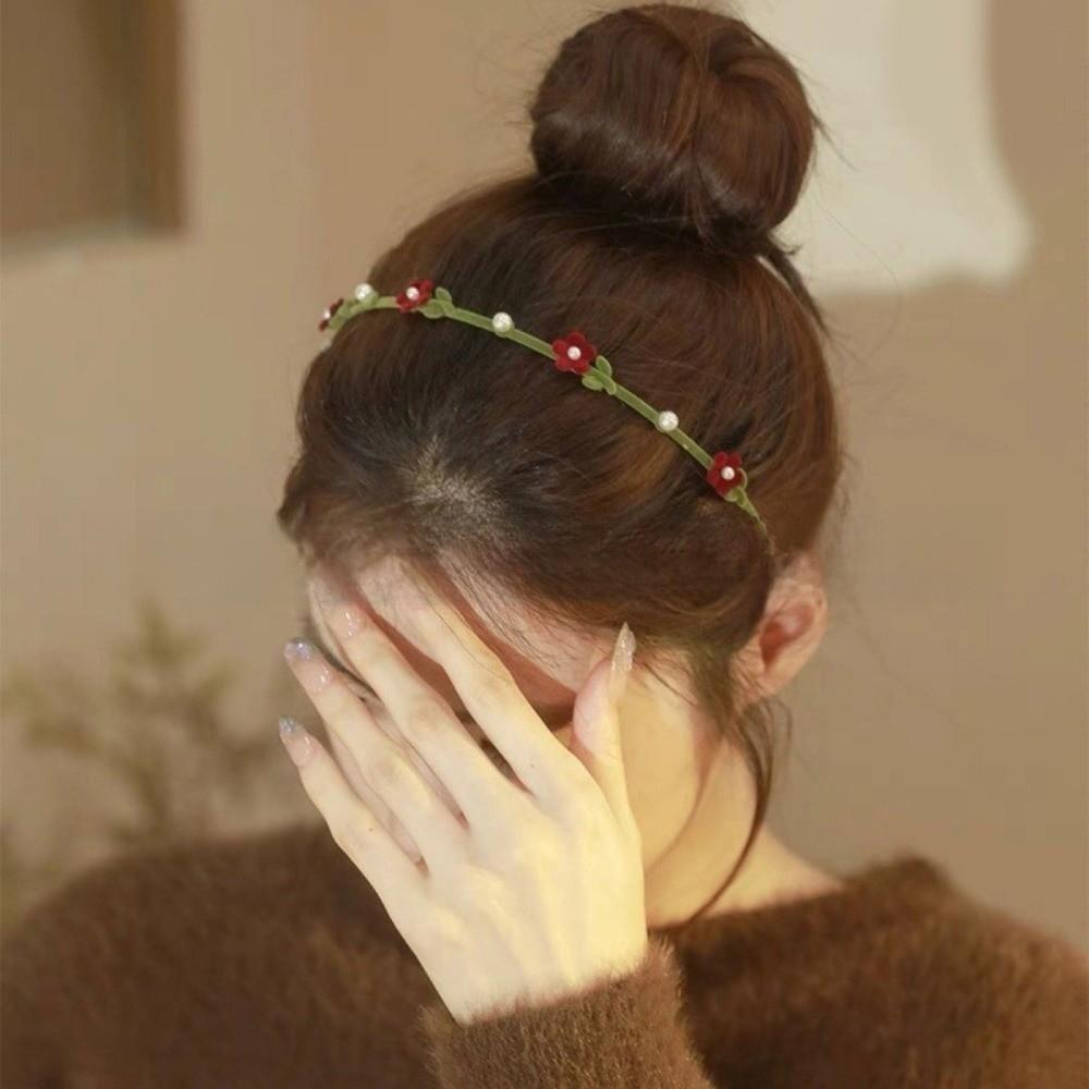 Plush Bow Hairband Zinc Zinc Alloy Women Hair Hoop Fashion Flower Headband  Ladies
