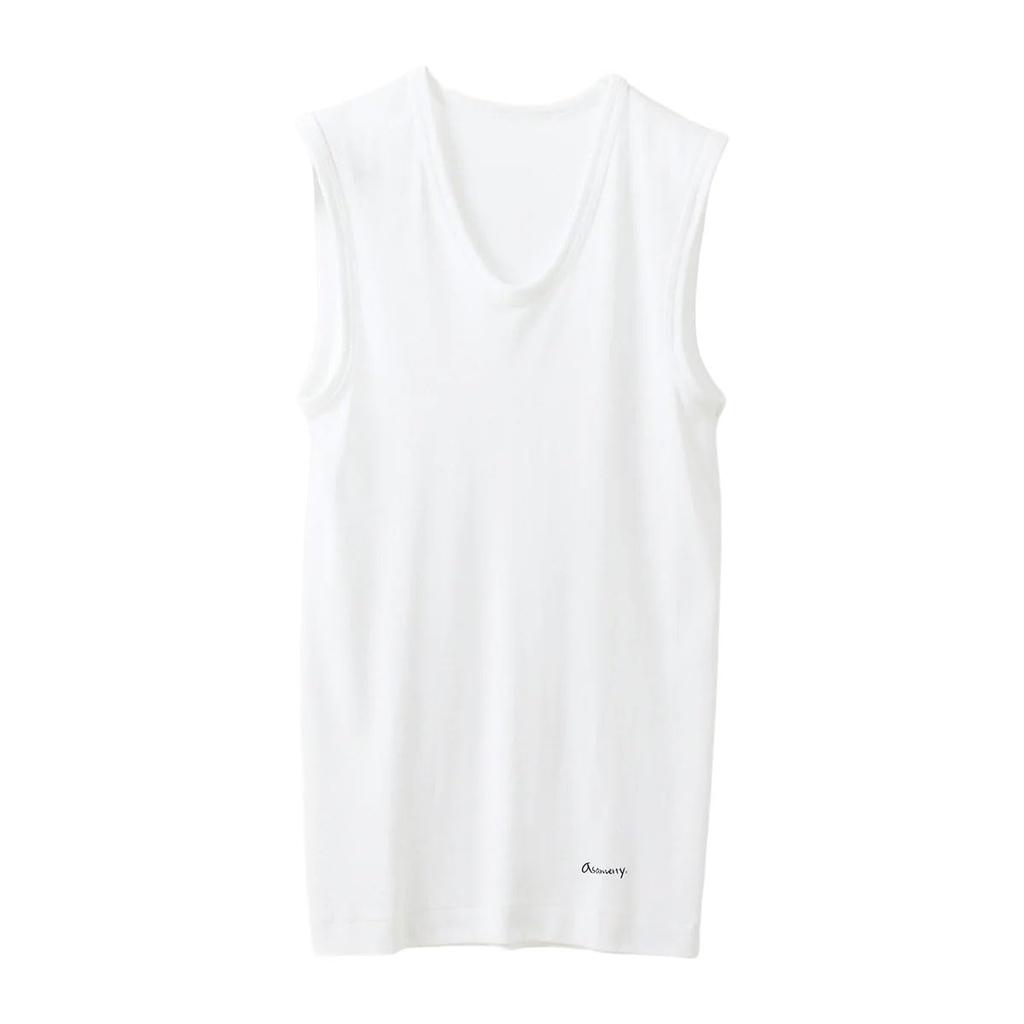 Angle Classic U-Neck Sleeveless Men's White