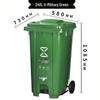 Handun Heavy-Duty Outdoor Waste Bin with Wheels