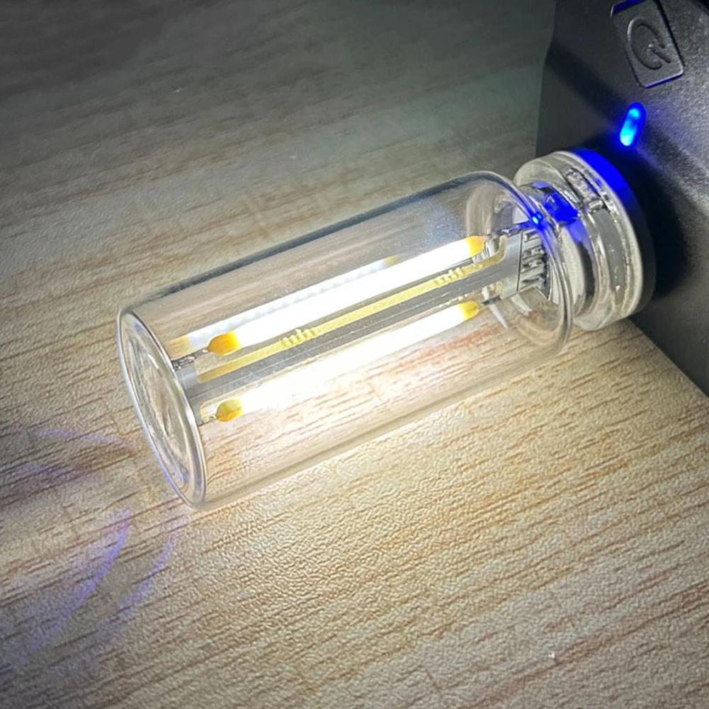 Universal Car LED Atmosphere Light Ceramic Car USB Decorative Lamps Glass Bottle Creative DIY Romantic Mini Light Gifts