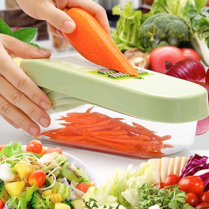 Multifuntional Vegetable Chopper With Stainless Steel Blades For Home Cooking And Meal Prep