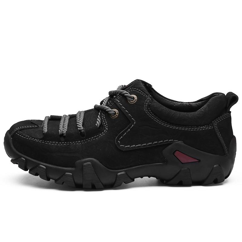 

Golden Sapling Outdoor Work Shoes Men Genuine Leather Loafers Mountain Trekking Flats Comfortable Moccasins Men s Casual Shoes 38