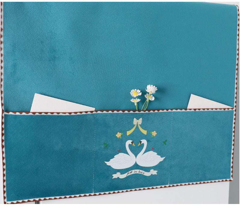 Dustproof Non-slip Refrigerator & Washing Machine Double Door Cover Cloth