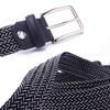 Men'S Elastic Belt Men'S Belt Pin Buckle Elastic Trendy Pants Belt Canvas Woven Belt