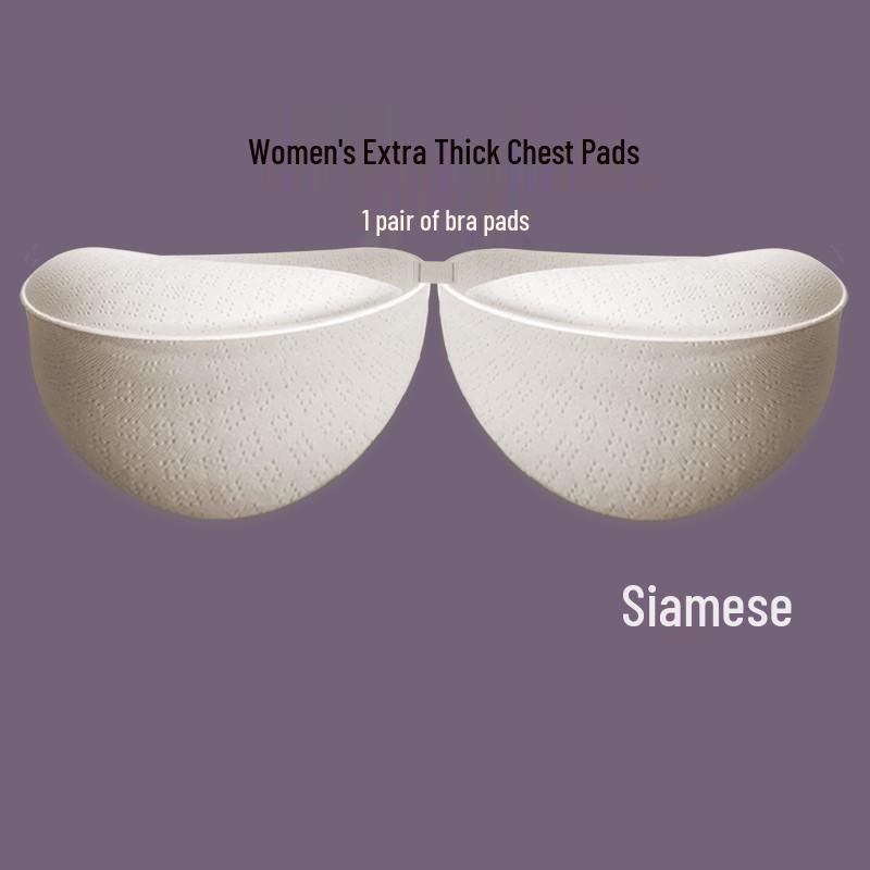 Ultra Thick 8CM Push-Up Bra Pad Inserts - Universal Style, Removable Lingerie Pads for Enhanced Lift and Support.