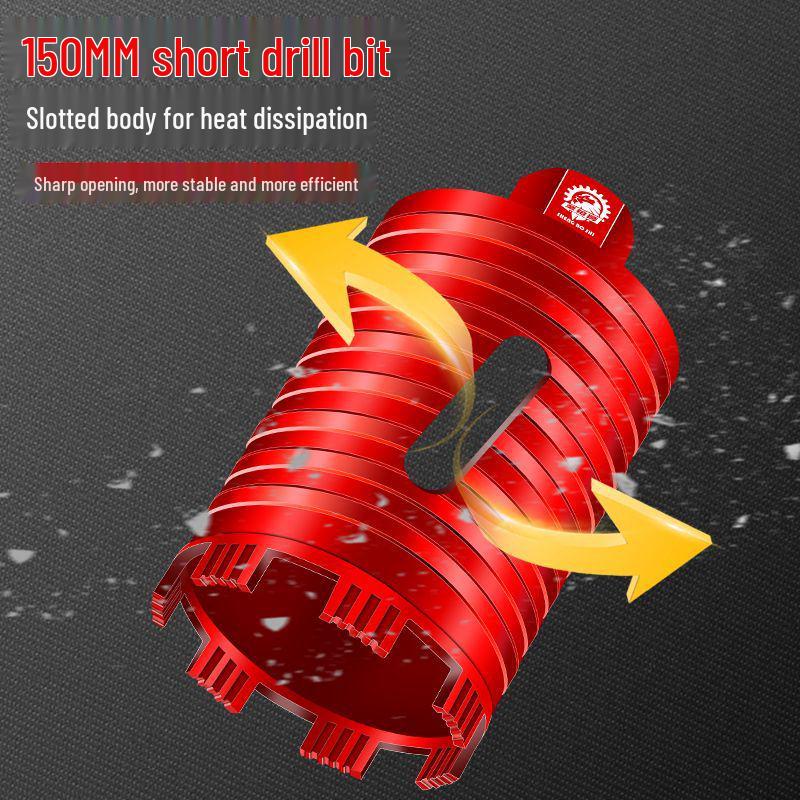 

Гостре алмазне свердло 180 для сухого свердління - Ударний інструмент для перфоратора для отворів у стіні для розподільної коробки та витяжки