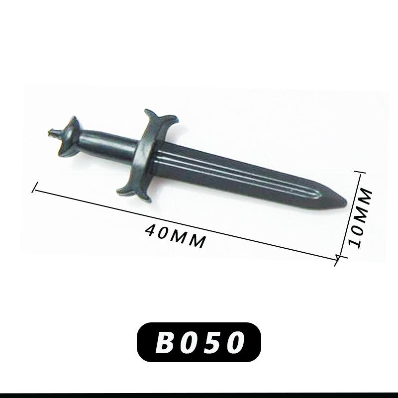 Medieval Knight Scene Minifigure: Fountain, Rapier, Compatible with LEGO Bricks