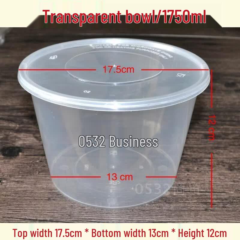 Hanyou Disposable Round Plastic Food Containers