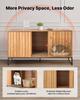 VEVOR Cat Litter Box Enclosure Furniture, 120 Cm Hidden Litter Box Cabinet with Scratch Pad & Storage