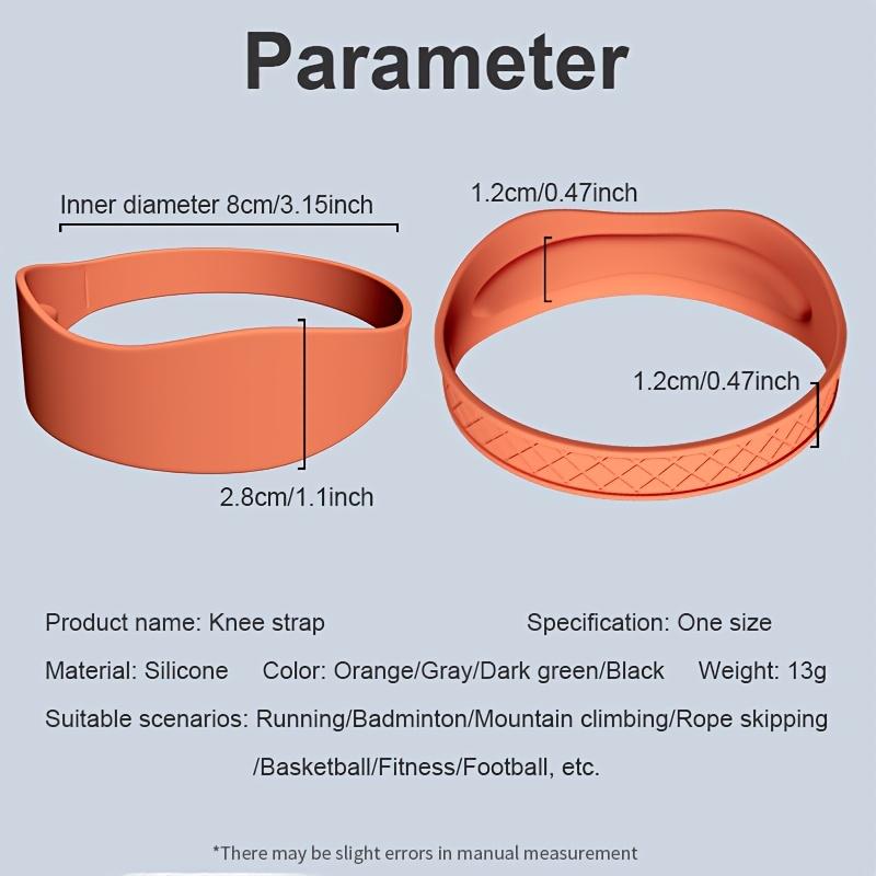 1pcs Patella Support Straps with knee sleeve - Silicone, Non- Fabric for Jumping, Basketball, Running, Hiking, Volleyball, Tenns